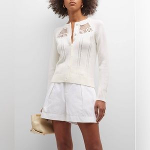 NWT Kobi Halperin Ivory Wendy Wool Sweater